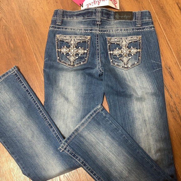 Soundgirl Denim - NWT Soundgirl bootcut embellished jeans size 5.